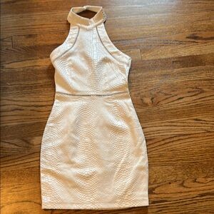 Elegant White Halter Dress